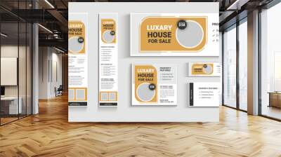 Real Estate web banner design, realtor social media banner, real estate web header ad banner template design Wall mural