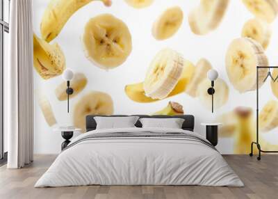 Bananas fly Wall mural