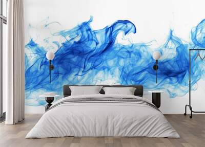 Blue fire Wall mural