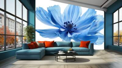 Blue flower Wall mural