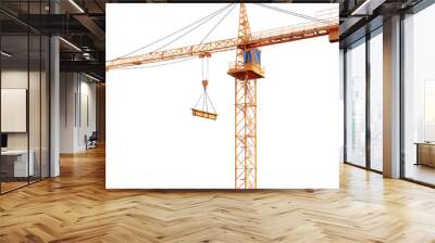 Building crane Wall mural