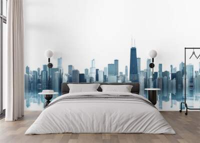 chicago skyline Wall mural