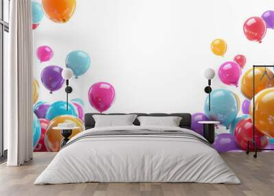 Colorful balloons  Wall mural