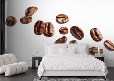 Falling coffee beans Wall mural