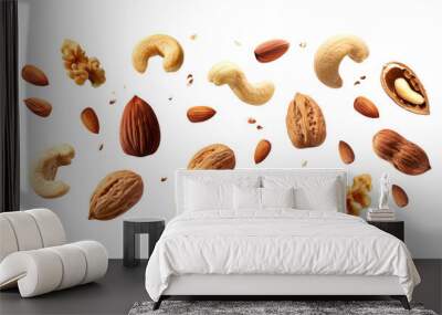 Flying nuts  Wall mural