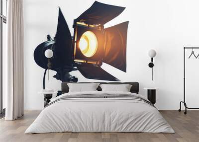 Glowing studio strobe light Wall mural