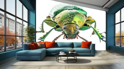 Green june beetle Wall mural