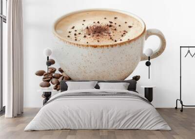 hot cappuccino coffee cup Wall mural