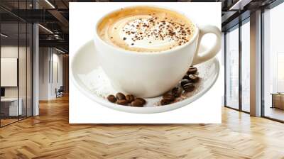 hot cappuccino coffee cup Wall mural