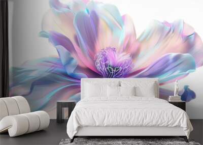 Iridescent flower Wall mural