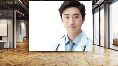 Portrait of a young Asian male doctor Wall mural