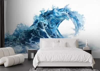 Sea wave transparent background Wall mural