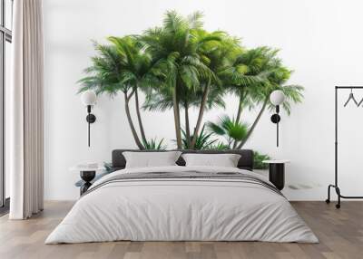 Tropical tree with beach  Wall mural