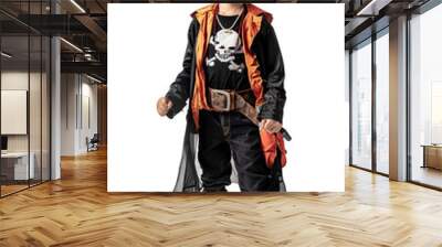 Kid with halloween costume transparent background Wall mural