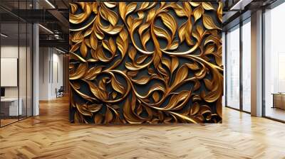 gold islamic background with arabic and turkish ornament style use for ramadan wallpaper Wall mural