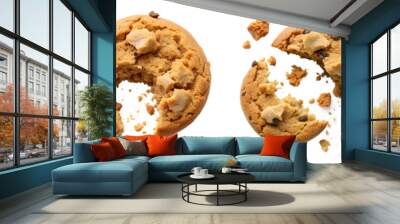 Crumbs cookie transparent background PNG file Wall mural