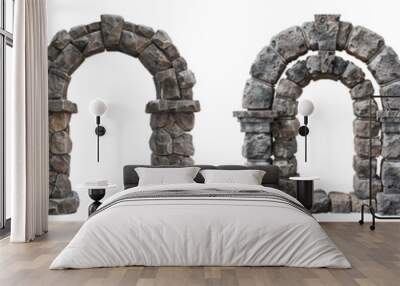 Stone arch, PNG set Wall mural