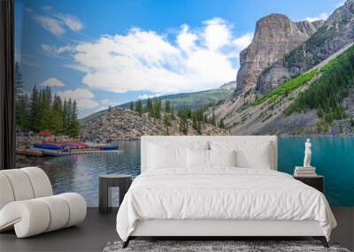 Scenic view around moraine lake area , Canada Wall mural