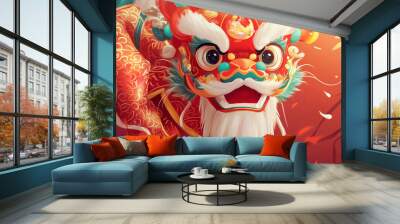 chinese new year dragon Wall mural