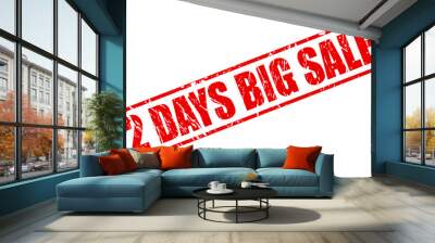 2 DAYS BIG SALE red stamp text Wall mural