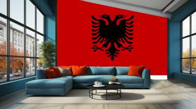 Flag of ALBANIA Wall mural