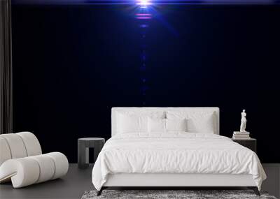 lens flares for photography and anamorphic lens flare Wall mural