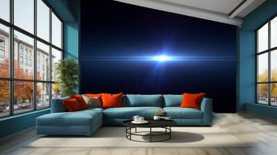 lens flares for photography and anamorphic lens flare Wall mural