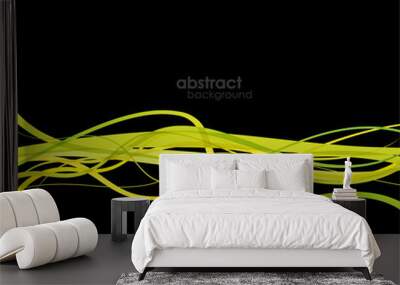 Abstract colored background with lines. Wall mural