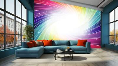 Abstract colorful illustration. Vector Wall mural