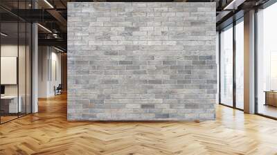 Old gray brick wall texture background Wall mural