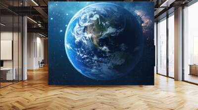 Earth in space Wall mural