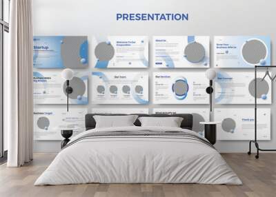 company power point presentation report Corporate Business power point presentation template power point slide
 Wall mural