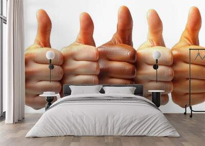 hands showing thumbs up sign Wall mural