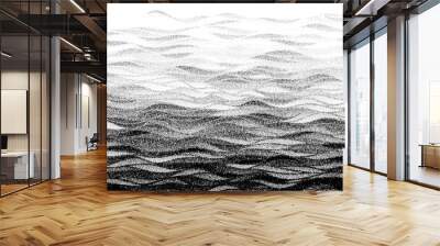 Abstract stippled halftoned waves background Wall mural