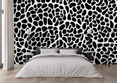 Stone pebble mosaic seamless pattern Wall mural