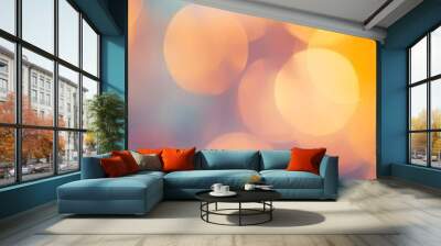 A dreamy light blur background featuring a mix of warm and cool tones, designed for inviting visual content Wall mural