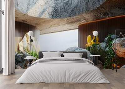 Tranquil Nature Retreat with Soft Lighting Wall mural