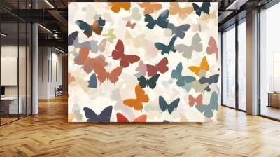 Abstract Butterfly Pattern Background Wall mural