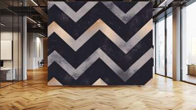 Abstract Geometric Pattern with Chevron Design Wall mural