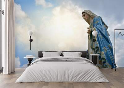 The Virgin Mary statue Wall mural