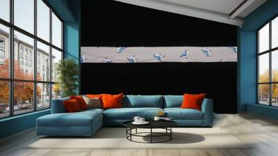 bird tile fabric Wall mural