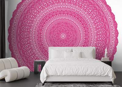 Signs and symbols. Circle pattern lotus or flower mandala art design. beauty, fashion, geometry. Wall mural