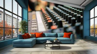 Detail of Sound mixer controller Wall mural