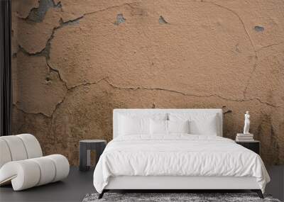 cracked concrete wall Wall mural