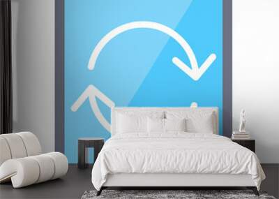 Refresh Icon Wall mural