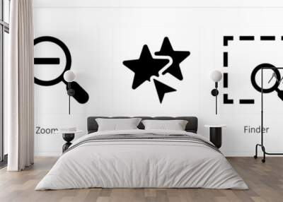  Search, Zoom out, Selection tool Wall mural