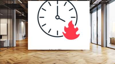 Hot Time Wall mural