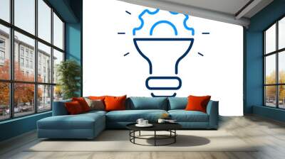 Innovation and idea icon concept  Wall mural