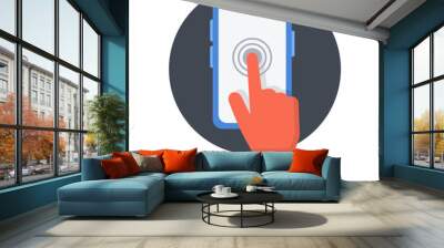 Mobile touch Wall mural