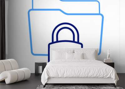 Secured Folder Wall mural